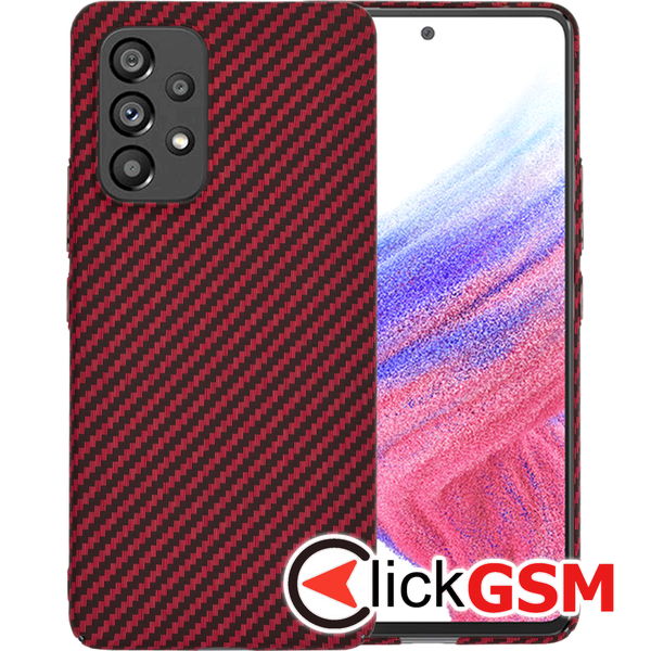 Techsuit - Carbonite FiberShell - Samsung Galaxy A53 5G - Red