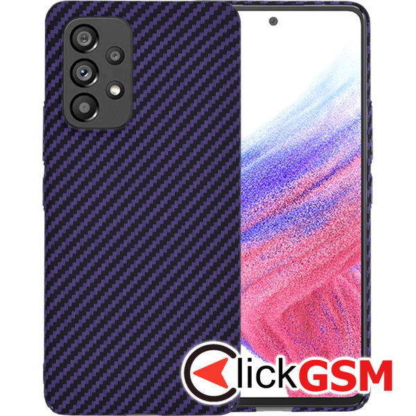 Techsuit - Carbonite FiberShell - Samsung Galaxy A53 5G - Purple