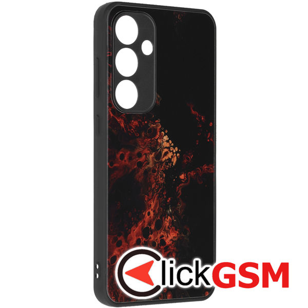 Techsuit - Glaze Series - Samsung Galaxy S24 FE - Red Nebula