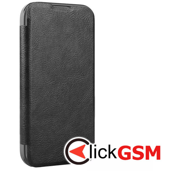 Nillkin - Qin Prop Leather Case - iPhone 16 - Black