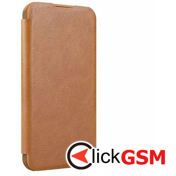 Nillkin - Qin Prop Leather Case - iPhone 16 - Brown