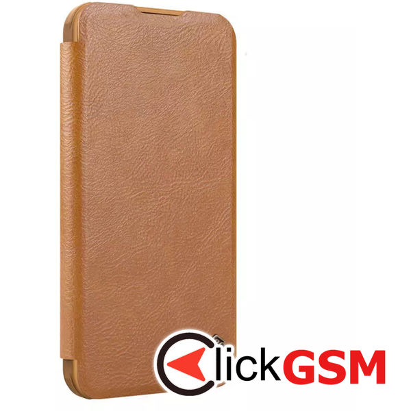 Nillkin - Qin Prop Leather Case - iPhone 16 Pro - Brown