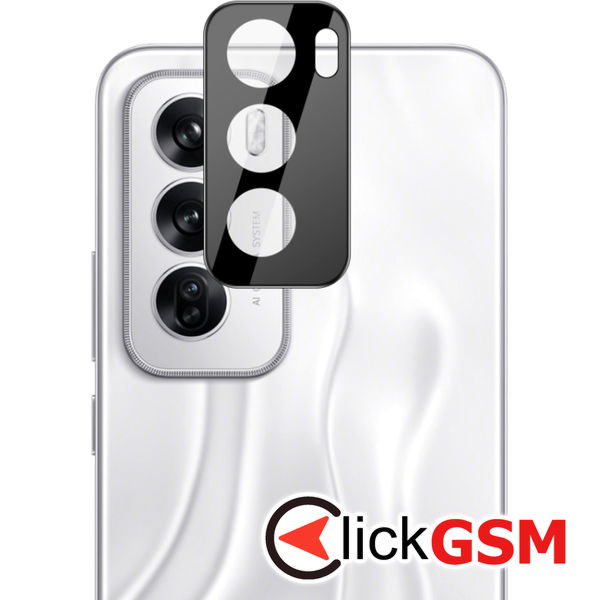 Techsuit - Full Camera Glass - Oppo Reno12 / Reno12 Pro - Black