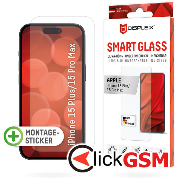 Displex - Premium Smart FlexiGlass - iPhone 16 Pro Max - Clear
