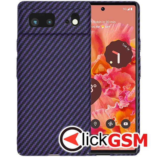 Techsuit - Carbonite FiberShell - Google Pixel 6 - Purple