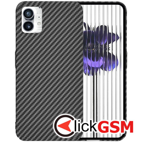 Techsuit - Carbonite FiberShell - Nothing Phone (1) - Black