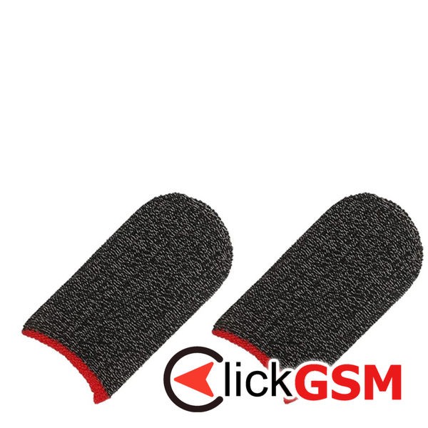 Techsuit - Mobile Gaming Finger Sleeve (FS3-02) - for Peaceful Elite, King of Glory, Call of Duty, 40x20mm - Red