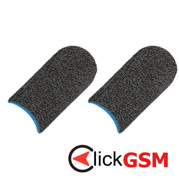 Techsuit - Mobile Gaming Finger Sleeve (FS3-03) - for Peaceful Elite, King of Glory, Call of Duty, 40x20mm - Blue