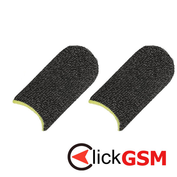 Techsuit - Mobile Gaming Finger Sleeve (FS3-04) - for Peaceful Elite, King of Glory, Call of Duty, 40x20mm - Yellow