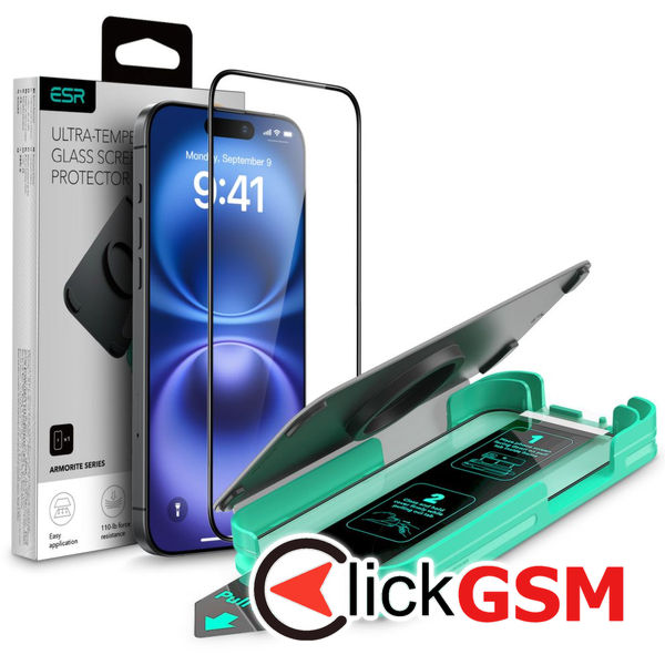 ESR - Armorite Screen Protector - iPhone 16 - Black