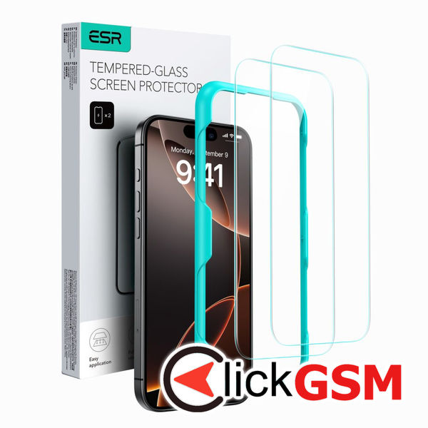 ESR - Tempered Glass (2 pack) - iPhone 16 Pro Max - Clear