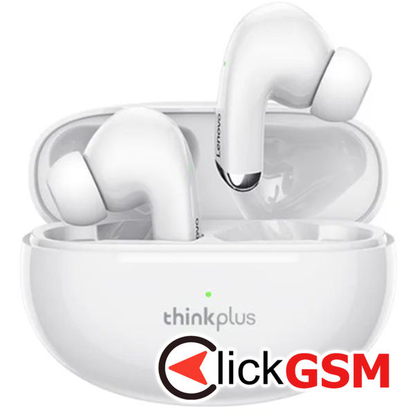 Lenovo - Wireless Earbuds ThinkPlus (LP5) - True Wireless Stereo, Bluetooth V5.2, Noise Reduction - White