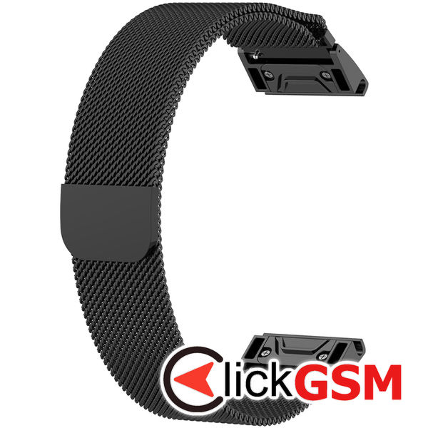 Techsuit - Watchband QuickFit 26mm (W009) - Garmin Fenix 3/3 HR/5X/5X Plus/6X/6X Pro/7X/7X Pro Solar - Black