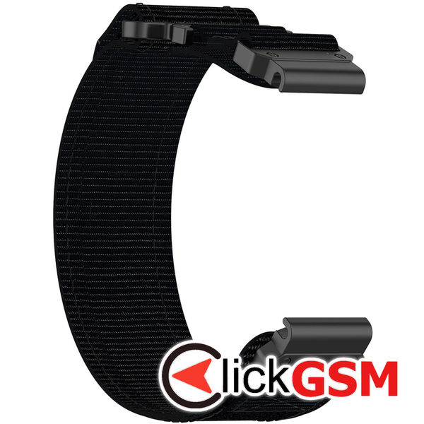 Techsuit - Watchband QuickFit 22mm (W057) - Garmin Fenix 5/5 Plus 6/6 Pro/7/Forerunner 935/945/955/Approach S60/S62 - Black