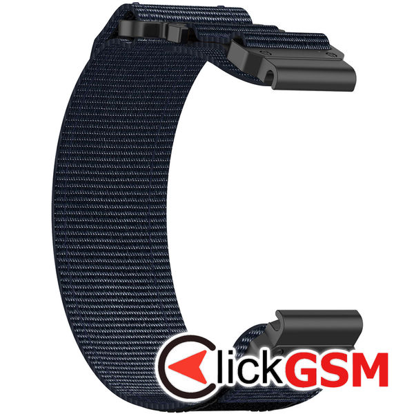 Techsuit - Watchband QuickFit 22mm (W057) - Garmin Fenix 5/5 Plus 6/6 Pro/7/Forerunner 935/945/955/Approach S60/S62 - Navy Blue