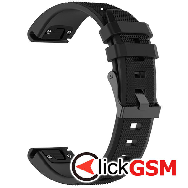 Techsuit - Watchband QuickFit 22mm (W058) - Garmin Fenix 5/5 Plus 6/6 Pro/7/Forerunner 935/945/955/Approach S60/S62 - Black