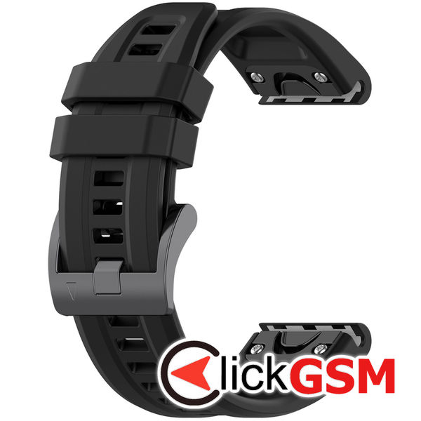 Techsuit - Watchband QuickFit 22mm (W060) - Garmin Fenix 5/5 Plus 6/6 Pro/7/Forerunner 935/945/955/Approach S60/S62 - Black