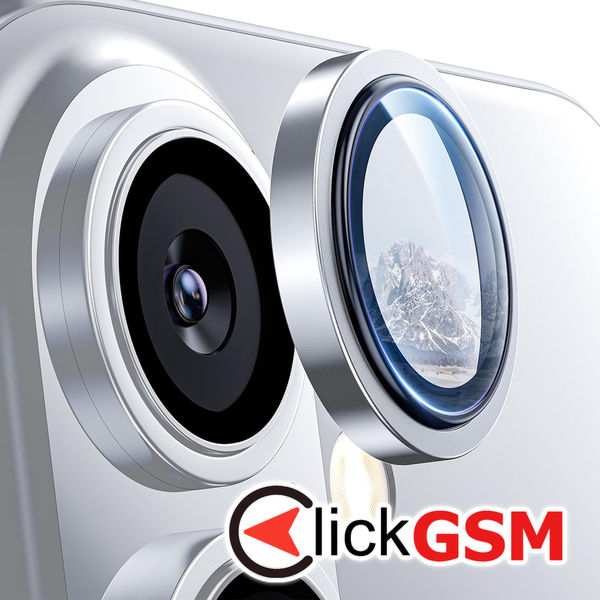 Lito - S+ Camera Glass Protector - iPhone 16 / iPhone 16 Plus - Silver