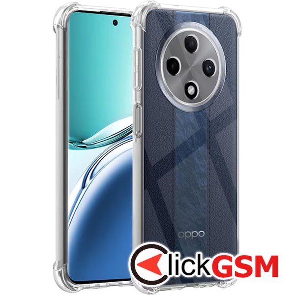 Techsuit - Shockproof Clear Silicone - Oppo Reno12 F / Oppo Reno12 FS - Clear