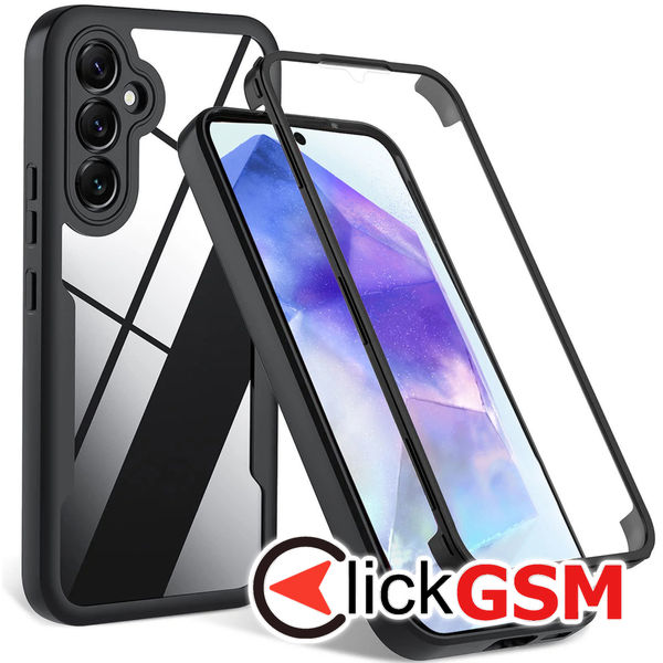 Techsuit - ColorVerse 360 Series + Screen Protector - Samsung Galaxy S24 FE - Black