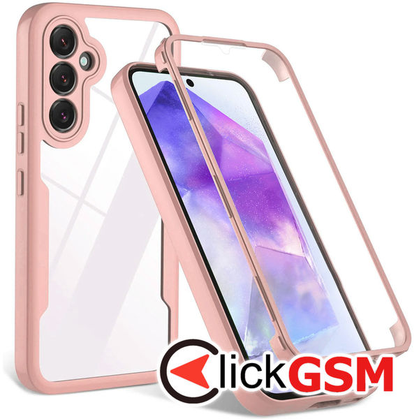 Techsuit - ColorVerse 360 Series + Screen Protector - Samsung Galaxy S24 FE - Pink