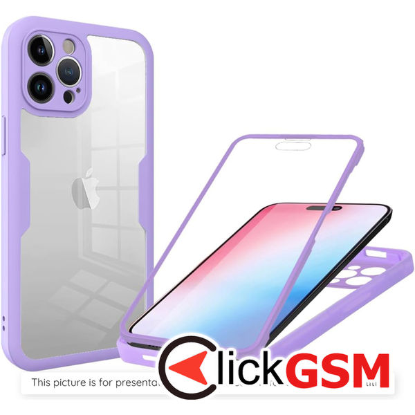 Techsuit - ColorVerse 360 Series + Screen Protector - Xiaomi Poco F6 - Purple