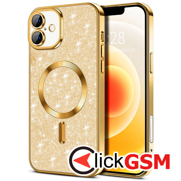 Techsuit - Luxury Glitter MagSafe - iPhone 16 - Gold