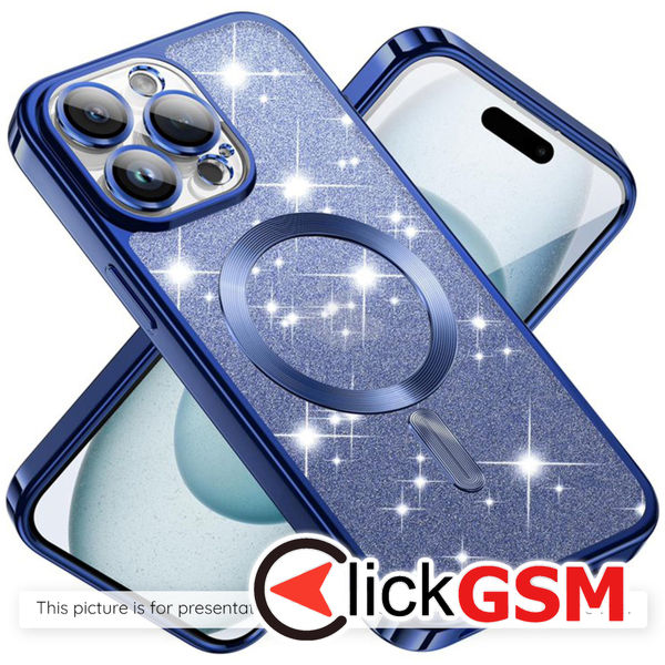 Techsuit - Luxury Glitter MagSafe - Samsung Galaxy A15 4G / A15 5G - Deep Blue