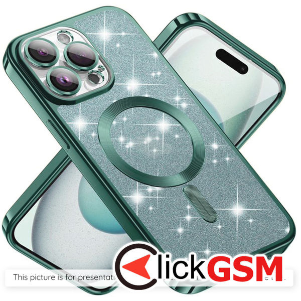 Techsuit - Luxury Glitter MagSafe - Samsung Galaxy A35 5G - Light Green