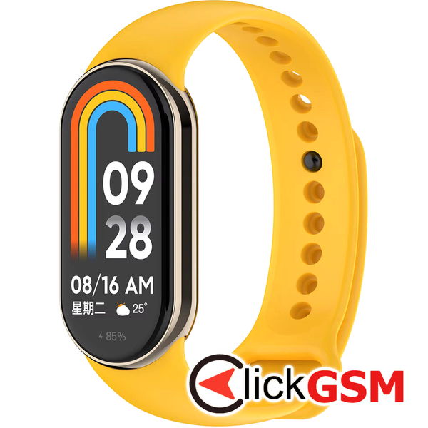 Techsuit - Watchband (W014) - Xiaomi Mi Band 8 / 8 NFC - Yellow