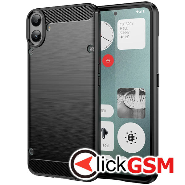 Techsuit - Carbon Silicone - Nothing CMF Phone 1 - Black