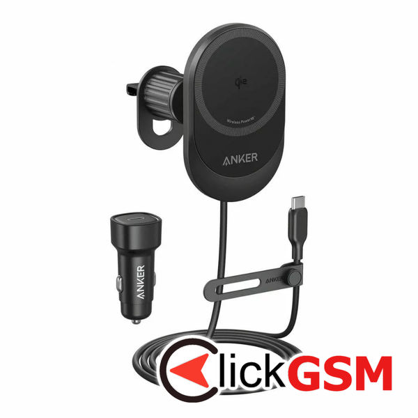 Anker - Car Holder with Wireless Charging MagGo (B2932G11) - Magnetic Grip for Air Vent, 360