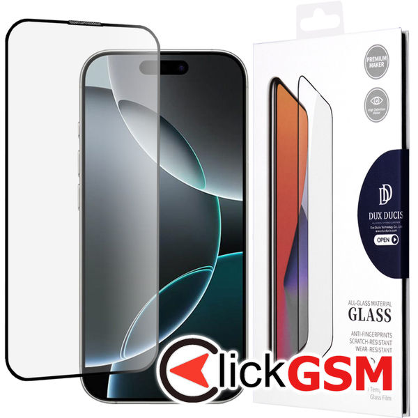 Dux Ducis - Tempered Glass - iPhone 16 Pro - Black