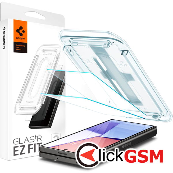 Spigen - Glas.tR EZ-FIT (2 pack) - Samsung Galaxy Z Fold6 - Clear