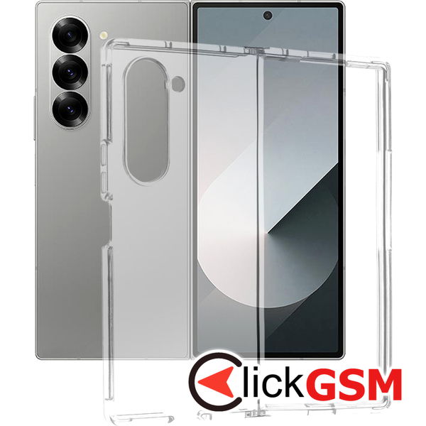 Techsuit - Clear Silicone - Samsung Galaxy Z Fold6 - Transparent