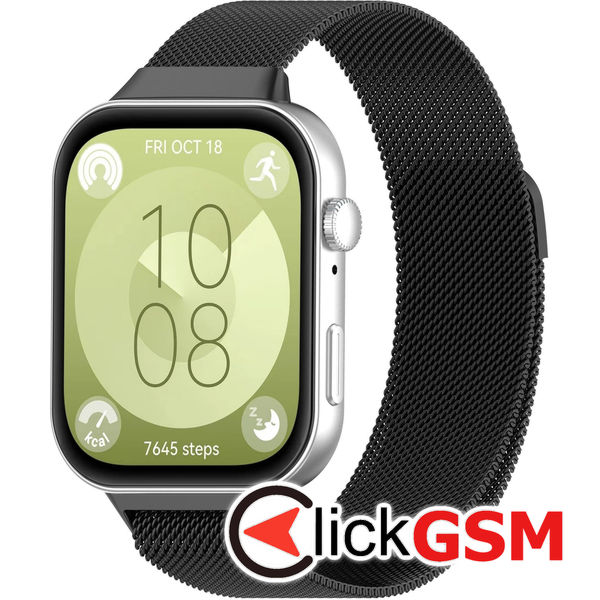 Techsuit - Watchband (W009) - Huawei Watch Fit 3 - Black