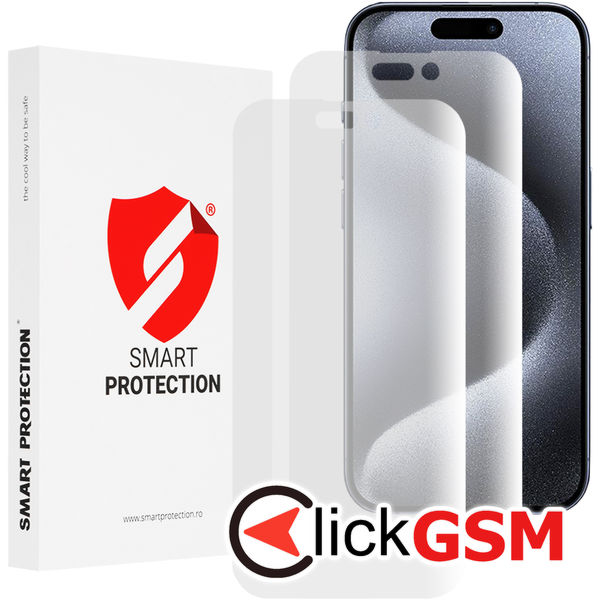 Smart Protection - Premium Classic (2 pack) - iPhone 15 Pro - Clear
