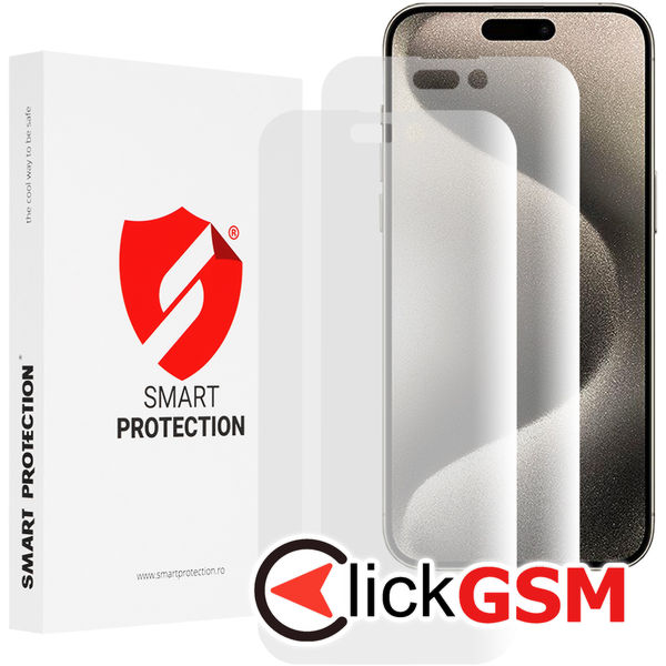 Smart Protection - Premium Classic (2 pack) - iPhone 15 Pro Max - Clear
