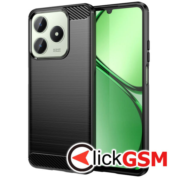 Techsuit - Carbon Silicone - Realme C63 / C61 - Black