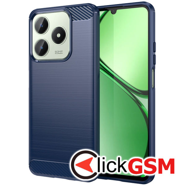 Techsuit - Carbon Silicone - Realme C63 / C61 - Blue
