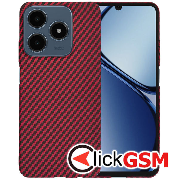 Techsuit - Carbonite FiberShell - Realme C63 / C61 - Red