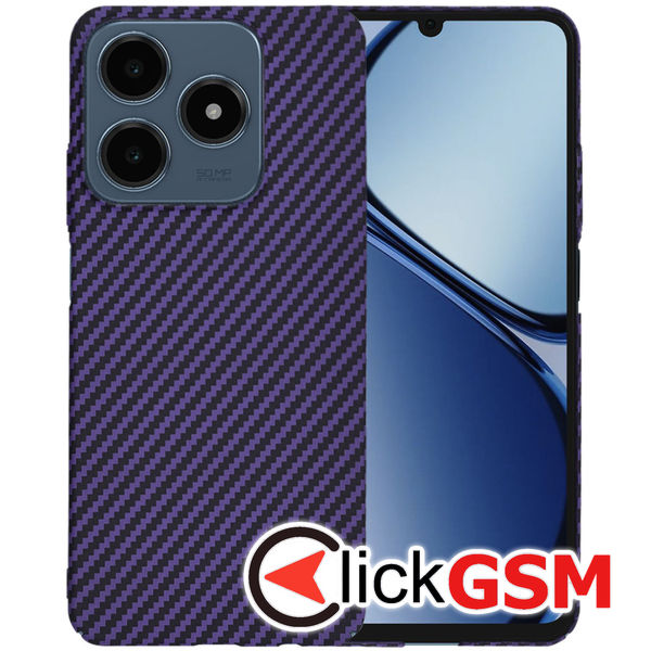 Techsuit - Carbonite FiberShell - Realme C63 / C61 - Purple