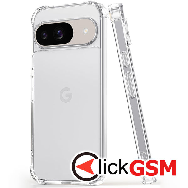 Techsuit - Shockproof Clear Silicone - Google Pixel 9 - Clear