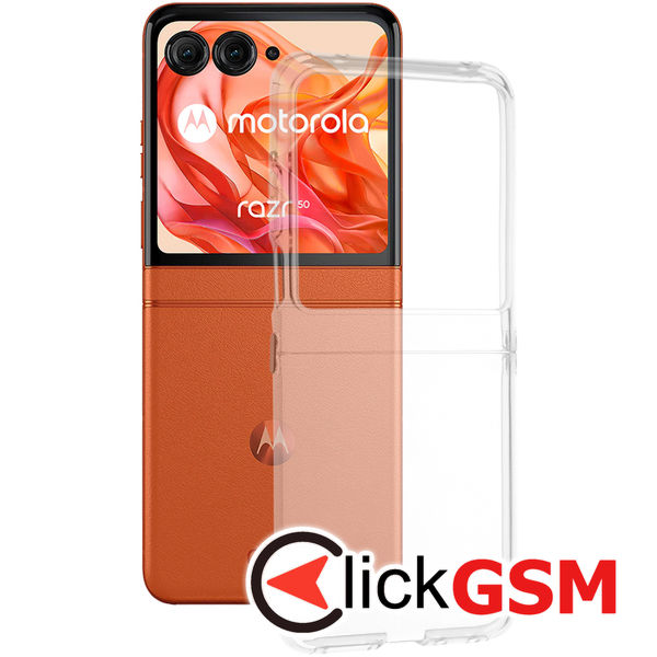 Techsuit - Clear Silicone - Motorola Razr 50 - Transparent