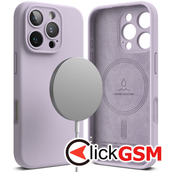 Ringke - Silicone Magnetic MagSafe - iPhone 16 Pro - Lavender