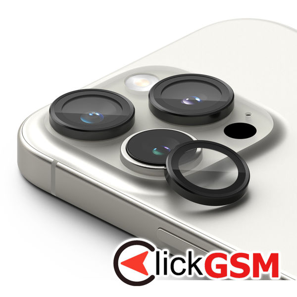 Ringke - Camera Lens Frame Glass (2 pack) - iPhone 16 Pro / iPhone 16 Pro Max - Black