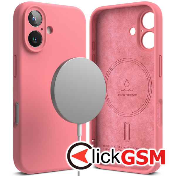 Ringke - Silicone Magnetic MagSafe - iPhone 16 - Pink
