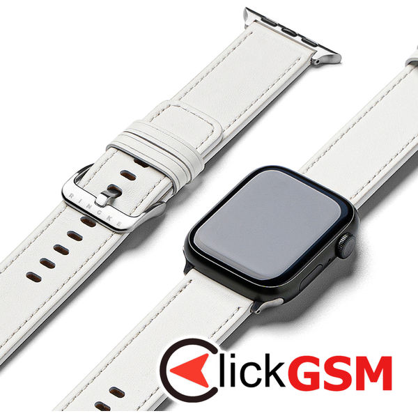 Ringke - Leather One Basic - Apple Watch 6 44mm - White