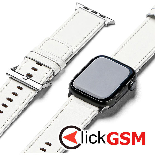Ringke - Leather One Basic Bold - Apple Watch 1/2/3/4/5/6/7/8/9/10/SE/SE 2/Ultra/Ultra 2 (42/44/45/46/49mm) - White