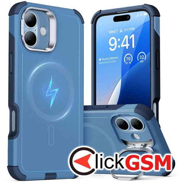 ESR - Cyber Armor Kickstand - iPhone 16 - Blue